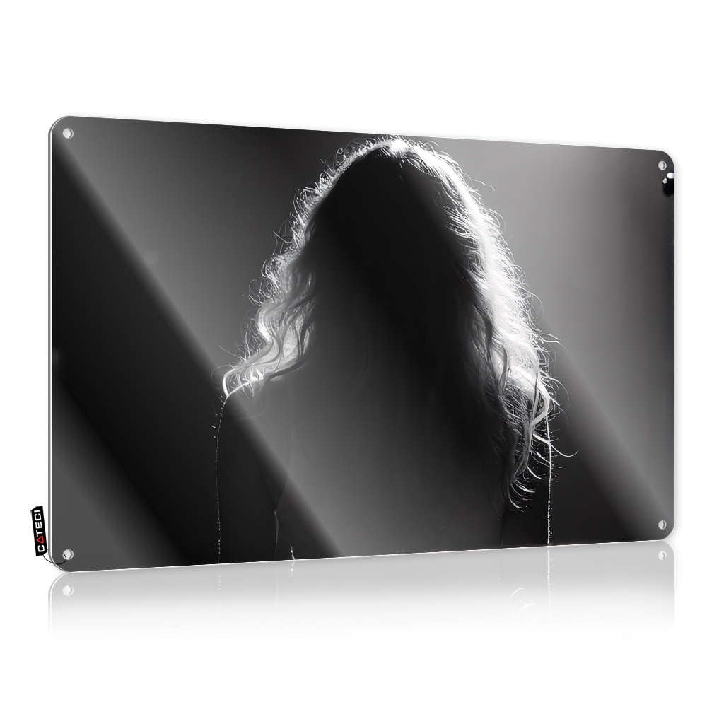 Metal Sign Pictures Wall Decor Aesthetic Indoor Outdoor | Whimsical Fairy Cottagecore Silhouette Of Long Hair Backlit. / Small Cowboy For Camper Trailer