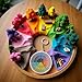 Emotion Wheel Chart, Colorful Feelings Wheel Round Mood Wheel Therapy Emotions Mental Health Color Wheel Social Work Feelings, Sign Key Holder Feelings Chart Feelings Wheel