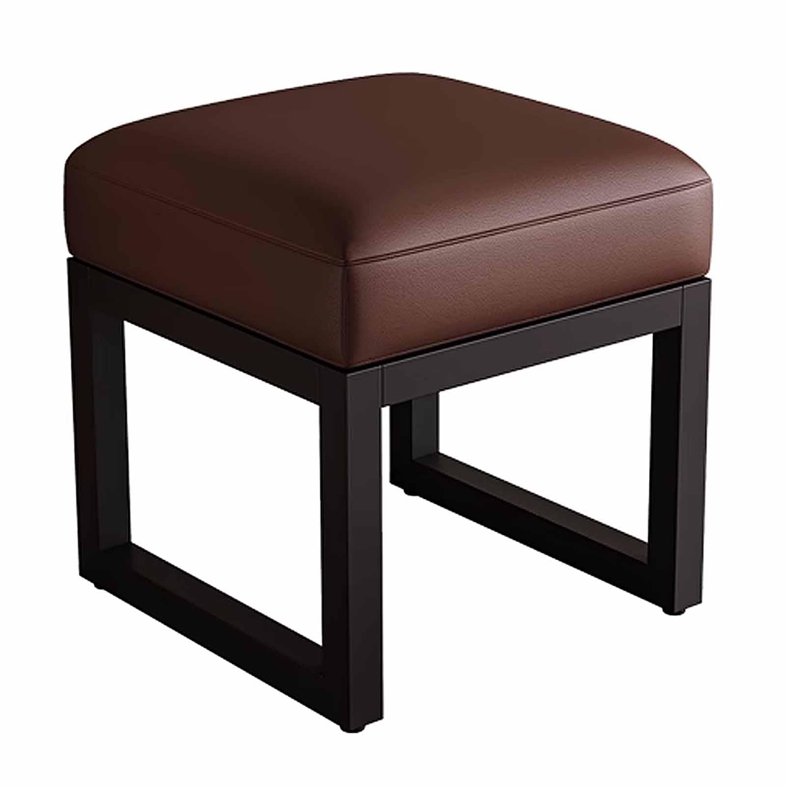 Banc d'entrée en velours côtelé et métal pour bout de lit de chambre