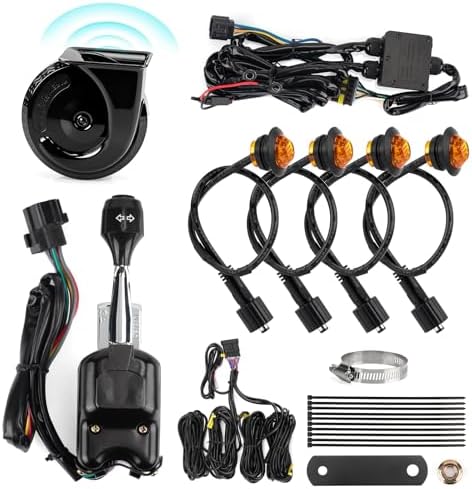UTV Turn Signal Light Kit 110dB Horn Pre-Wired Plug & Play Blinke...