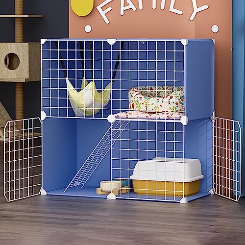 Cage pour chaton modulable en métal pour chats d'intérieur et petits animaux