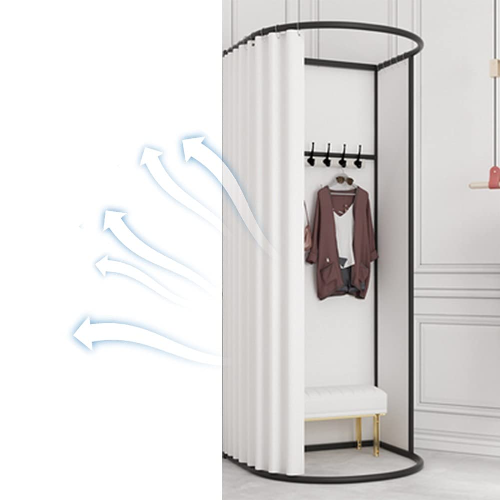 Vestiaire mobile simple pour boutique éphémère et défilé de mode en intérieur