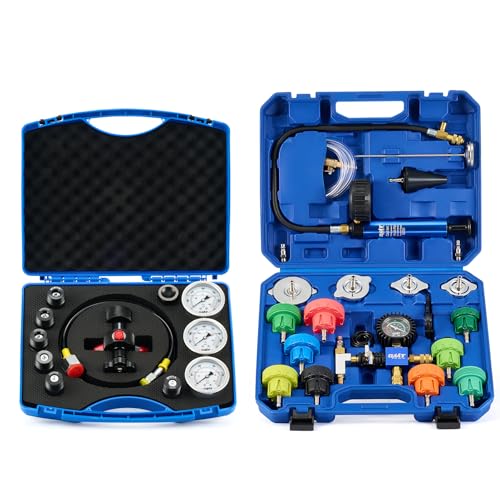 PNGMSNXTE Kit de Carga de acumulador de nitrógeno hidráulico y comprobador de presión de refrigerante de 22 Piezas (Paquete)