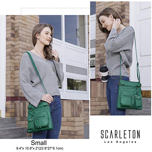 Scarleton Purses for Women, Crossbody Bags for Women, Purses and Handbags, Crossbody Purse with Multiple Pockets, H183335 - Green