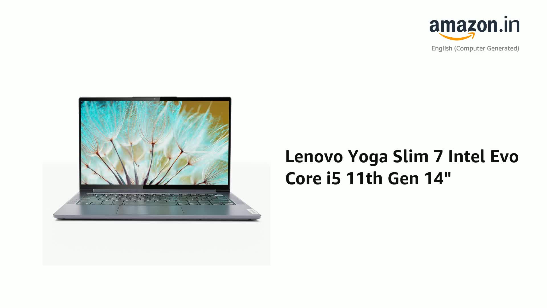 Windowsノート本体 Lenovo YOGA SLIM7 14IIL05 i5 512GB 8GB Lenovo Yoga Slim 7 Intel Evo Core i5 11th Gen 14