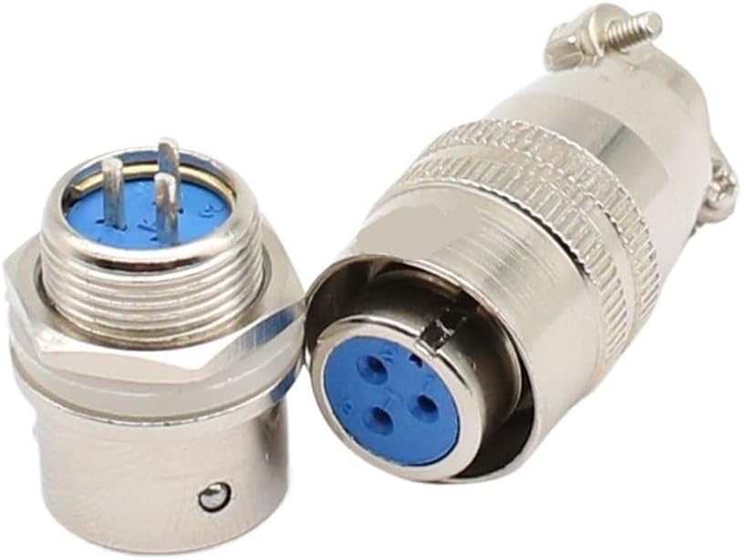 1 Set 12mm Reverse XS12-(2/3/4/5/6/7/8) Screw Aviation Connector Plug,XS12J2Y,XS12K2P,The Aviation Plug Cable connectors(XS 12 3P)