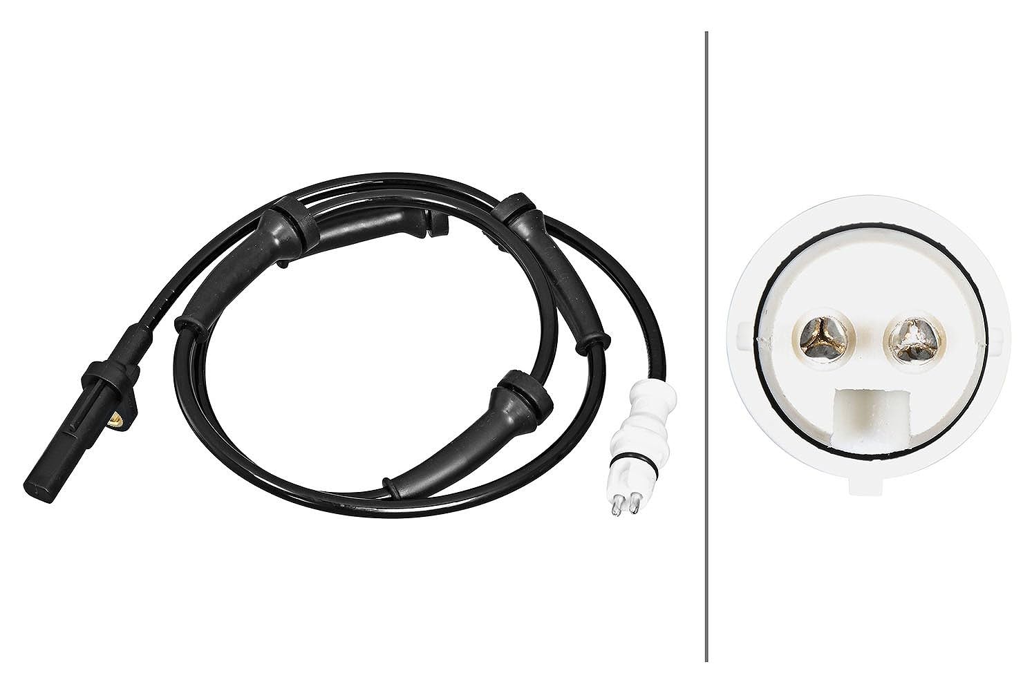 HELLA 6PU 358 217-031 Sensor, wheel speed - 2-pin connector - Cable: 845mm