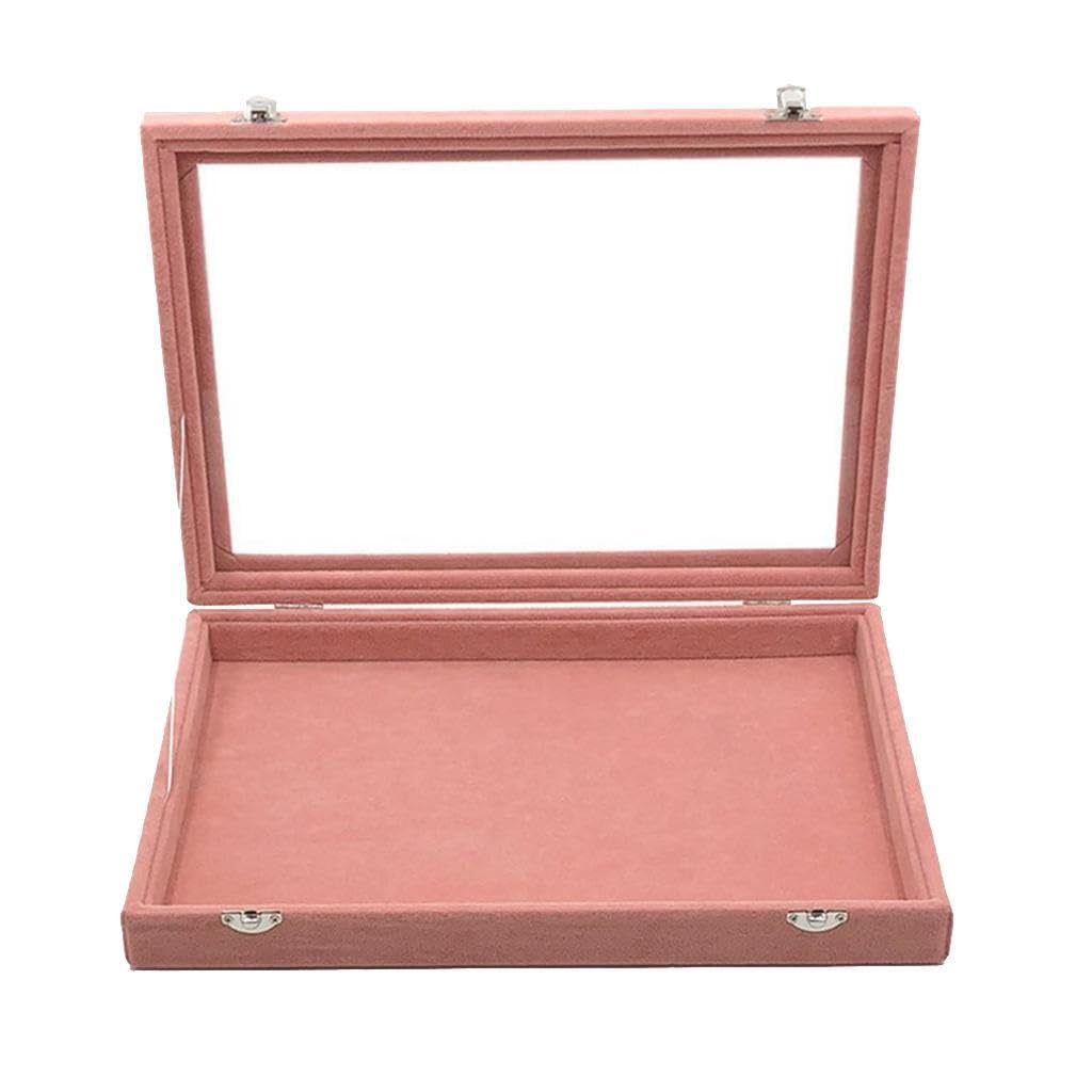 AUYXSSZ Necklace Ring Showcase Velvet Jewelry Tray Jewelry Organizer Case Soft Velvet Interior Ensuring Necklace and Bracelet. MaterialVelvet