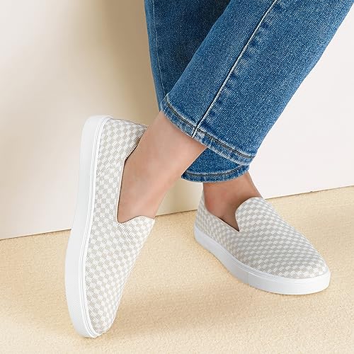 Image of STQ Slip on Shoes for Women Breathable Fashion Sneakers Comfortable Knit Casual Shoes