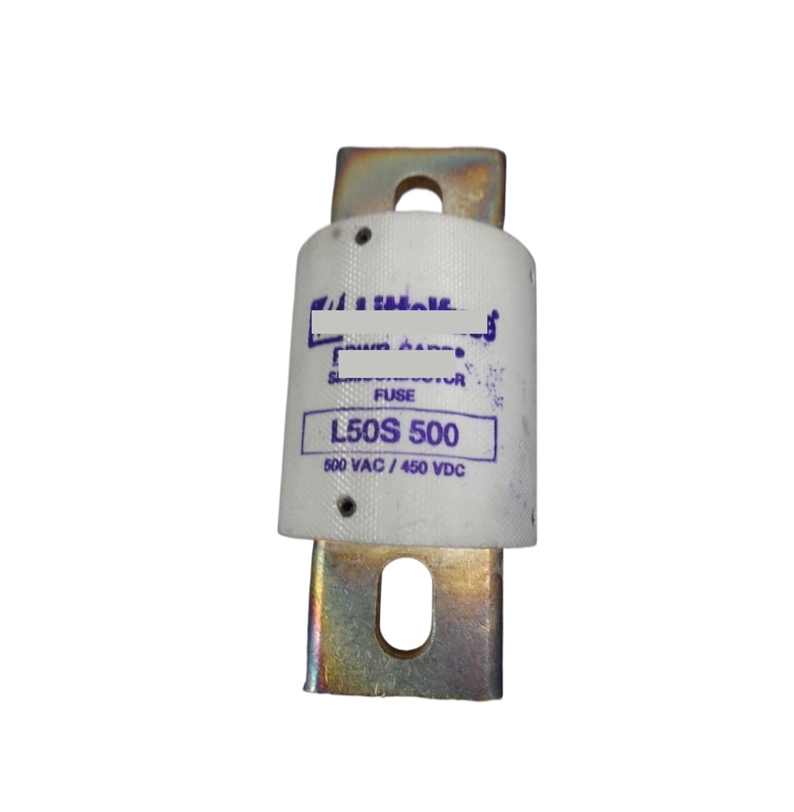 Fusible semiconductor L50S de 500A y 500V CA para protección industrial