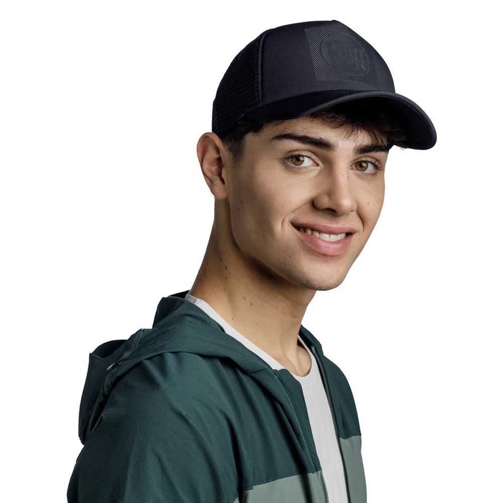 Buff Unisex Black Trucker Reth Cap