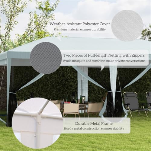 Carpa plegable para camping con 6 paredes laterales removibles miniatura 6