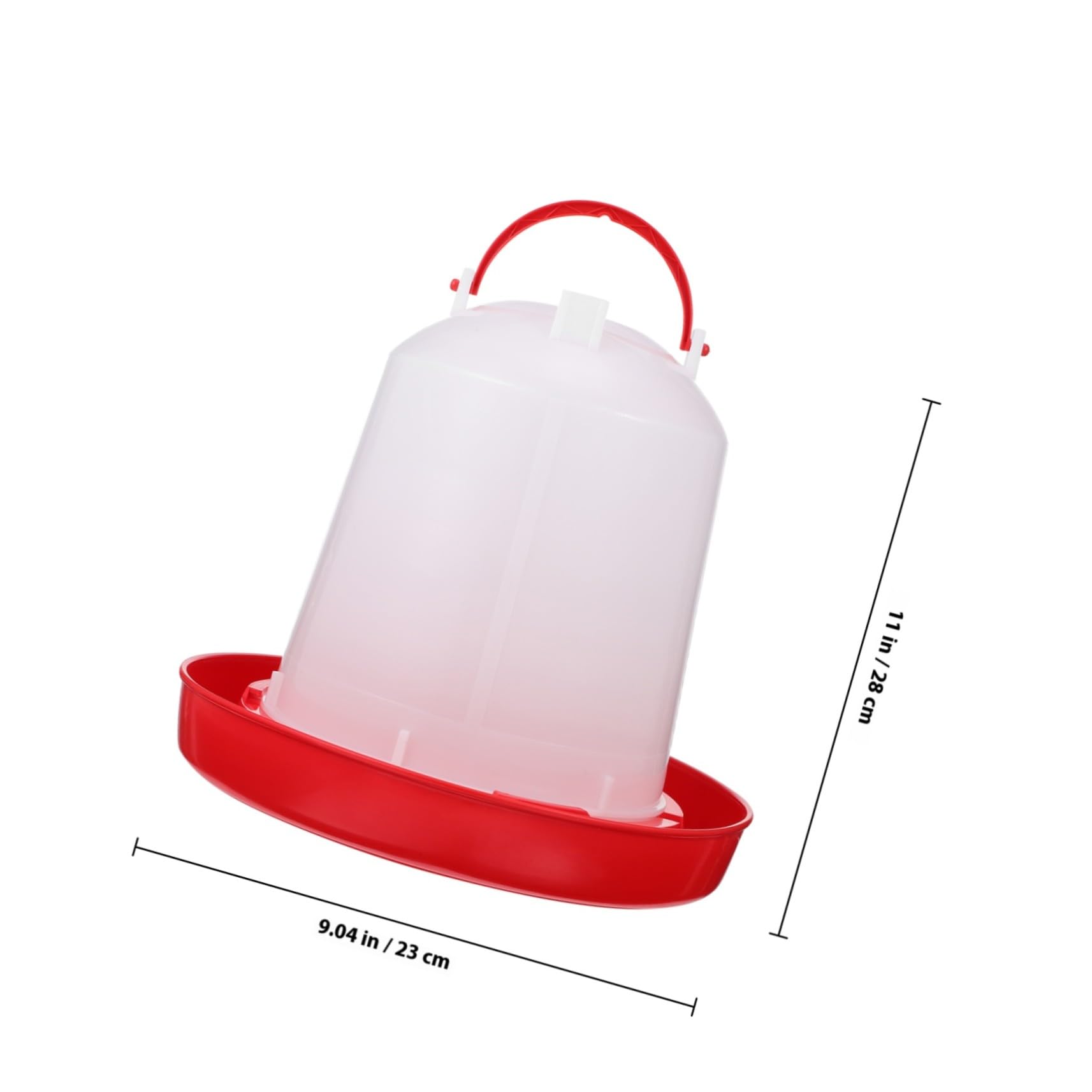 TOYANDONA Secchio Abbeveratoio per Pollame Automatica Ricarica Automatica Design Ispessito Capacità Adatto per Polli e Contenitore Staccabile e Facile da Pulire