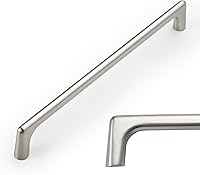 Vista 37 de Amerdeco - Paquete de 10 tiradores en bronce champán para armarios con orificio central de 5 pulgadas (128 mm), tiradores para armarios de cocina