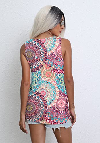 Womens Tank Tops Sleeveless Yoga Shirts Summer Tops Loose Fit Running Athletic Shirts #TOP1