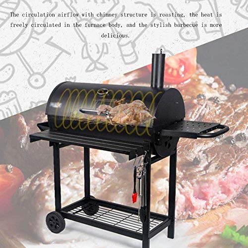 JHLXYXMY BBQ Grill Outdoor Barbecue Grill Portable Thick Stainless Steel Charcoal Grill, Outdoor Stretchable Dining Rack is Stable and Durable, 122 70cm - Image 4