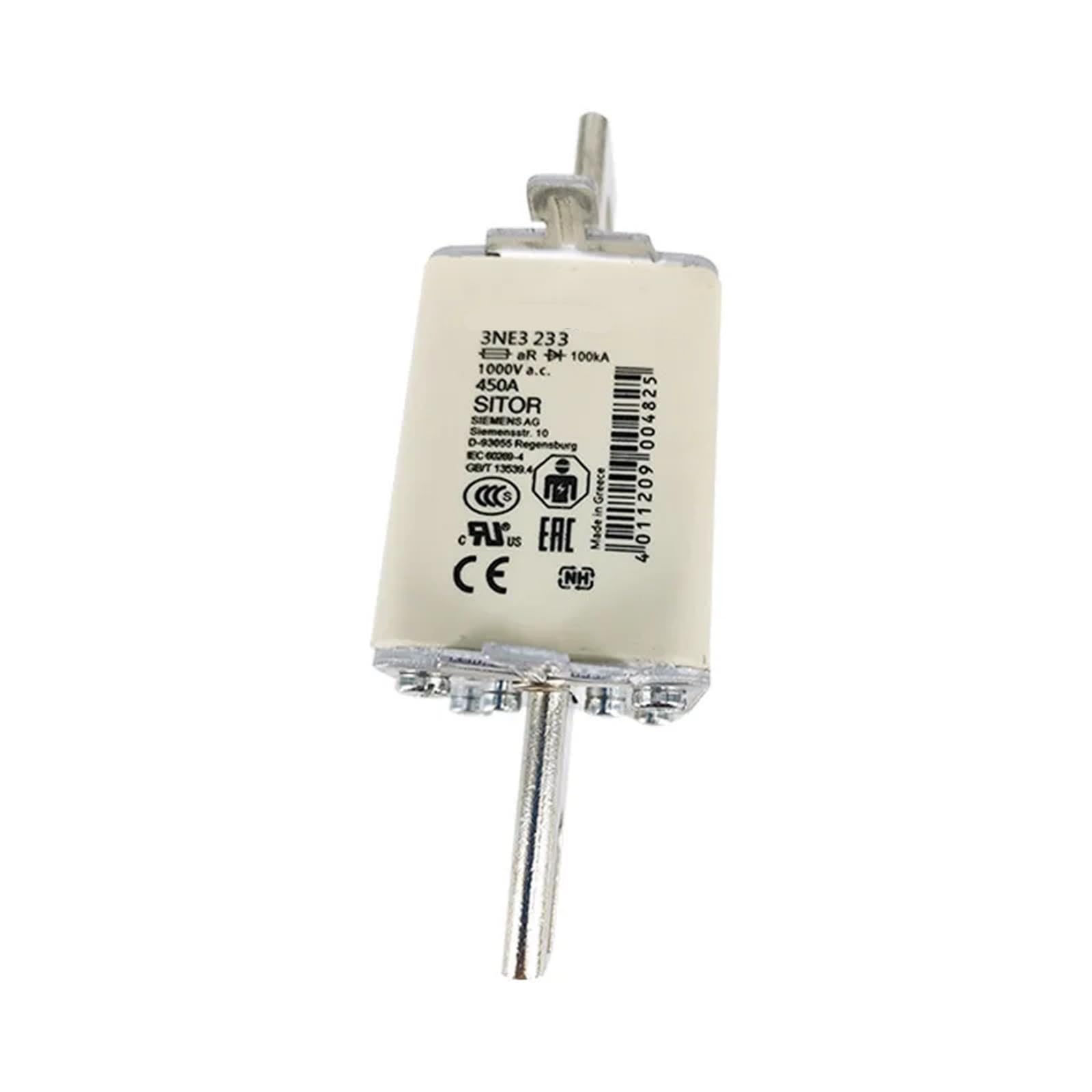 Protection rapide 3ND1252 fusible haute tension à coupure instantanée