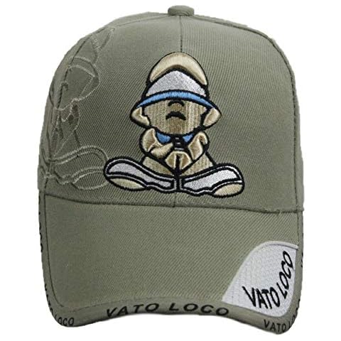 90210 Wholesale Vato LOCO Baseball Cap Fashion Casual Hats Adjustable Caps Hip Hop Outdoor Hat (Khaki) Cover