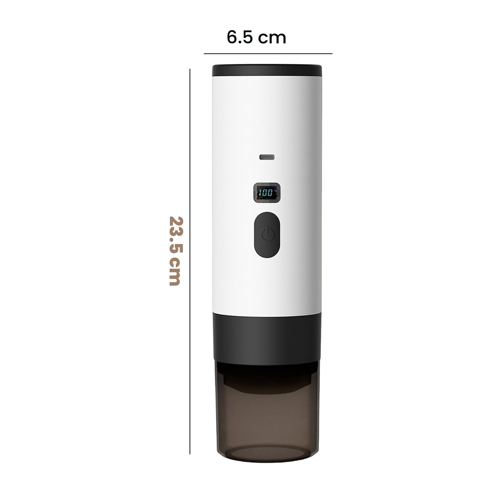 3 En 1 Cafetera Portátil de Café 15 Bares - Cafetera de Espresso de 72W con Cápsulas/Máquina de Espresso Eléctrica USB con Calentamiento Rápido | Depósito de Agua de 90ml | Para Viaje/Oficina