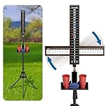 AIWEILUCK Cornhole Scoreboard with Drink Holder, Score Keeper Set for Cornhole Game, Tracking Equipment for Outdoor Game