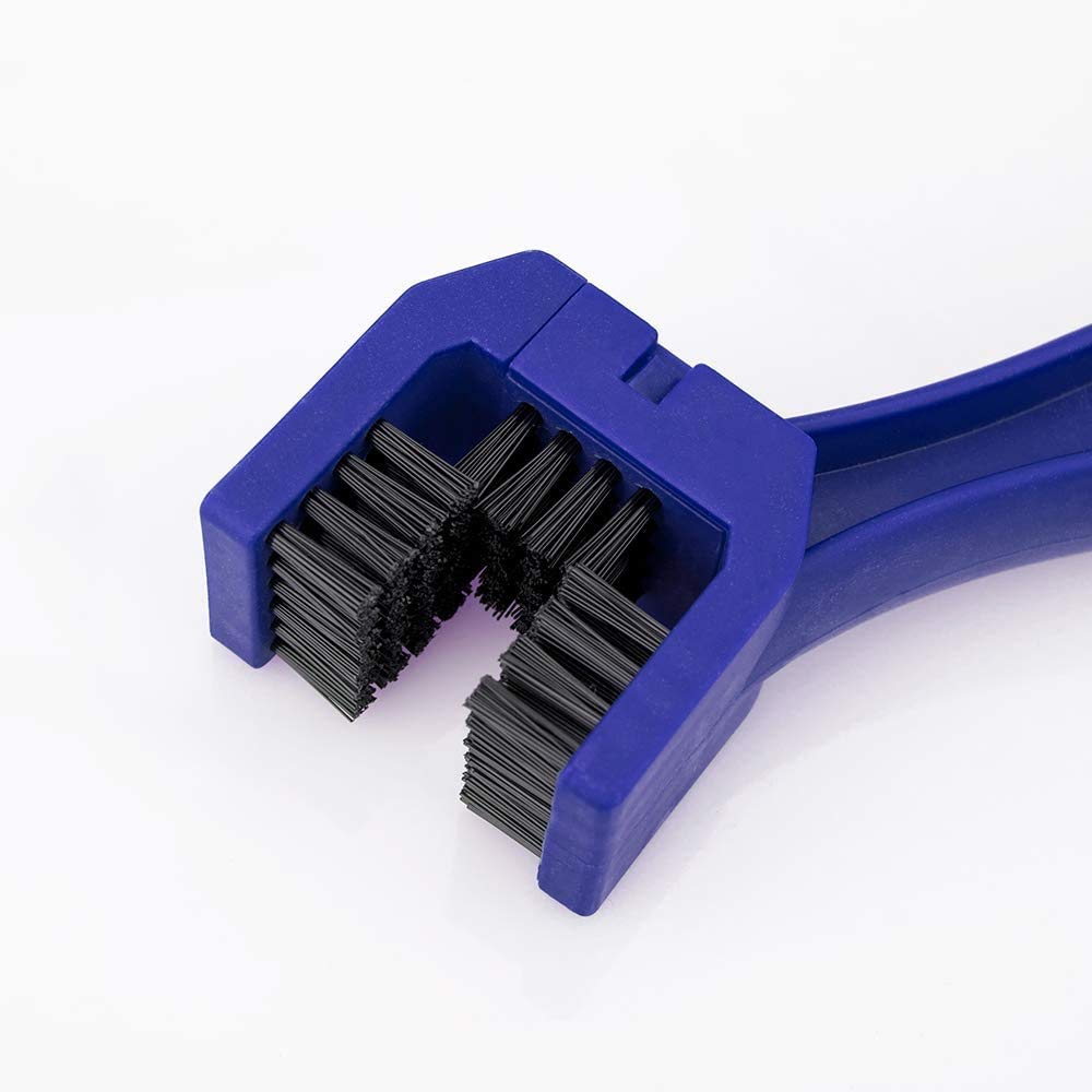 Cepillo Limpieza Cadena Moto y Bicicleta (Pack 100 Uds.) Herramienta para Limpieza de Engranajes y Cadenas Color Azul.