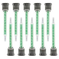 tiyiyok 10 Stück Statikmischer Mischdüse, Epoxidharz Kleber Mischdüse Statikmischdüse, Statischer Mischmischer 1:1 Mischerdüsen für Kunststoffkleber Zweikomponentenkleber 2k Kleber Pistole