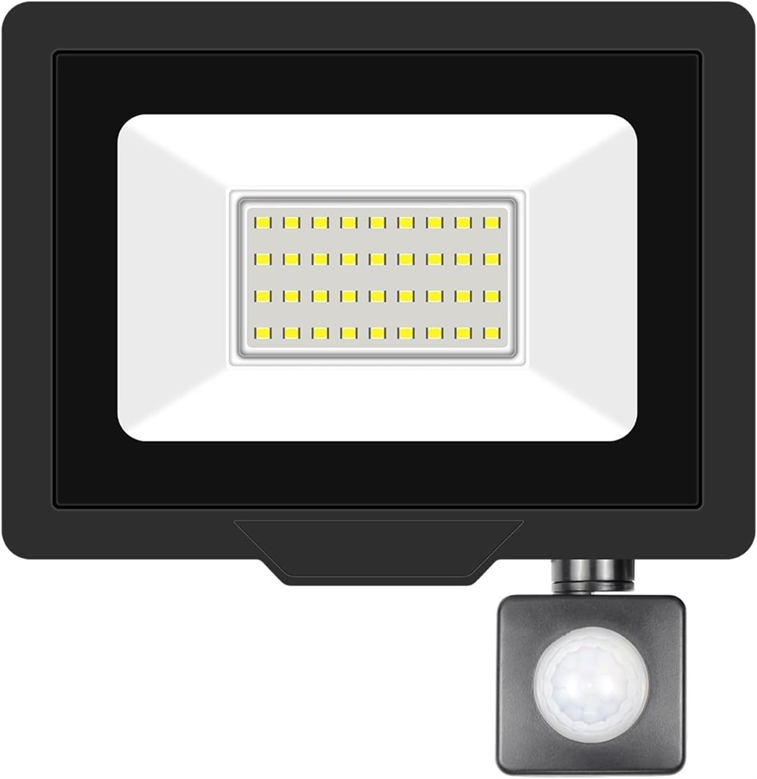 YTBHSHXZ Outdoor Lights， Induction with Adjustable PIR Sensor Floodlight Outdoor for Patio, Garden(Warm,30W)