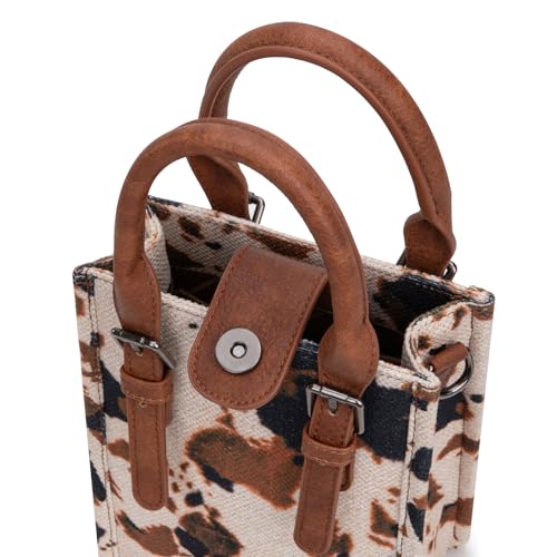 Wrangler Small Crossbody Bags for Women Aztec Cow Print Small Western Purse and Mini Handbag4
