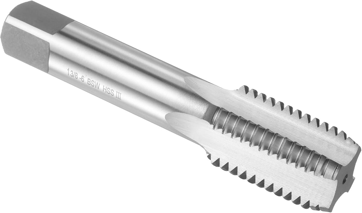 uxcell Hand Bottom Tap 3/4"-12 BSF 2B Thread Bottoming Style Threading Taps High Speed Steel HSS6542 Straight Flutes Screw Tapping Tool