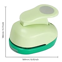 Vista 3 de Circle Punch - Perforadora para manualidades de 3 pulgadas, grandes círculos para manualidades, color verde, hecho a mano, papel grande