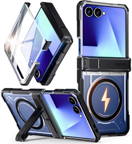 Coque Samsung Galaxy Z Flip 7 MagSafe antichoc et protection charnière Poetic Spartan