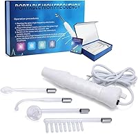 Yofuly Hochfrequenzstab mit 4 Rote Neon HF Stabs, Tragbarer Hochfrequenz Gesicht Geräte Anke, Beauty Gesichtsmaschine, Gesichtsmassagegeräte zur Hautstraffung