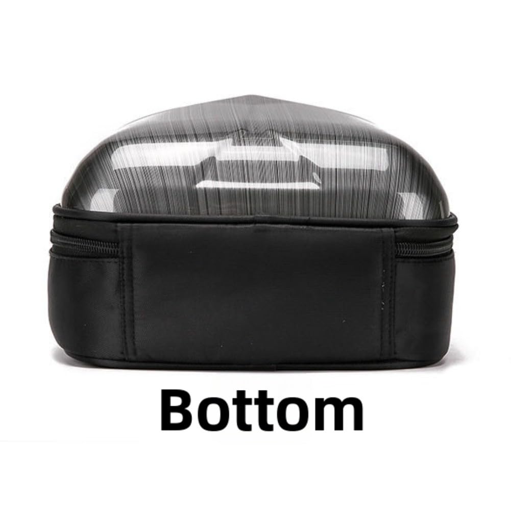 Zaino rigido, custodia per il trasporto del drone, borsa portaoggetti in PVC per DJI Mini 5 Pro, zaino da viaggio impermeabile antiurto con doppia cinghia, nero