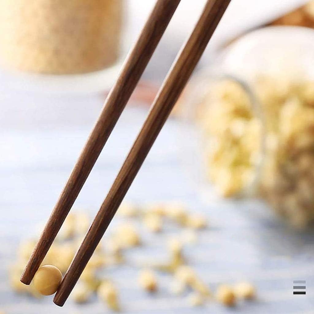 Palillos Chinos Aptos para lavavajillas, Juego de 10 Pares de Palillos Chinos de Madera Reutilizables, Palillos Chinos, Material Natural, Juego de Regalo de Palillos Chinos japones(1)