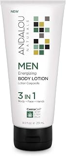 Andalou Naturals Men Energizing Body Lotion with CannaCell, 8.5 Ounce