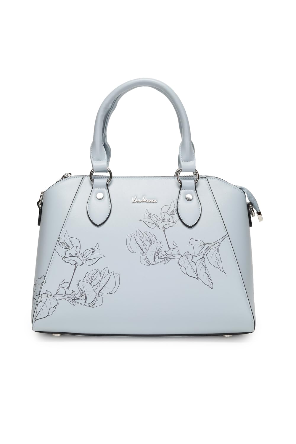 van heusen Women Light Blue Print Casual Handbag-picture-11