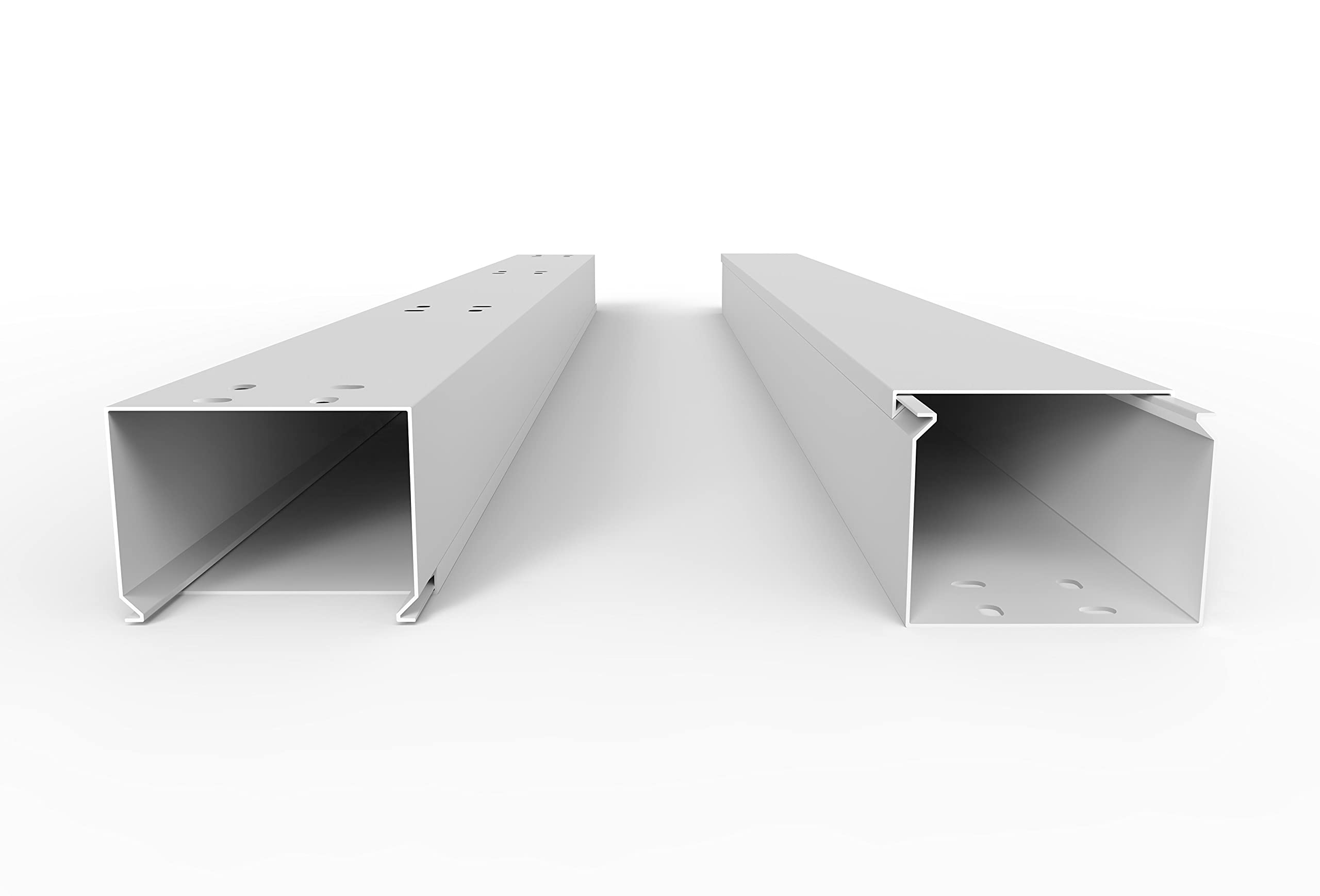 SCOSKK59 10 m Kabelkanal (L x B x H 2000 x 80 x 60 mm, PVC, Kabelleiste, Schraubbar) weiß