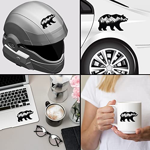 Smart-Mountain Bear Sticker - Vinyl Forest Tree Decal Car Graphic, Bumper Sticker | 6 Inch |Black| Sd-832 #TOP2