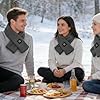 Genérico Warm Scarf for Men, Windproof Scarf with USB Power – Winter Thermal Neck Scarf – for Men Women and Mom in Cold Winter Skiing and, grey, Consulte la descripción #1
