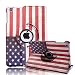 HDE iPad Mini iPad Mini 2/3 Cases and Covers [Auto Sleep/Wake] 360 Rotating Stand for iPad Mini 1/2/3 Retina (American Flag)