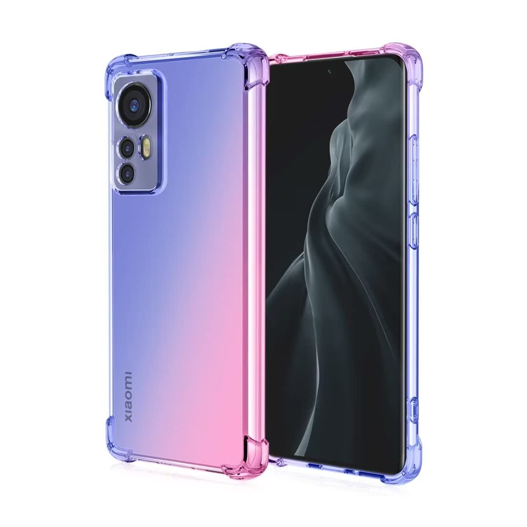 Per Xiaomi Redmi 12C Custodia per telefono in vetro a colori sfumati (giallo rosa
