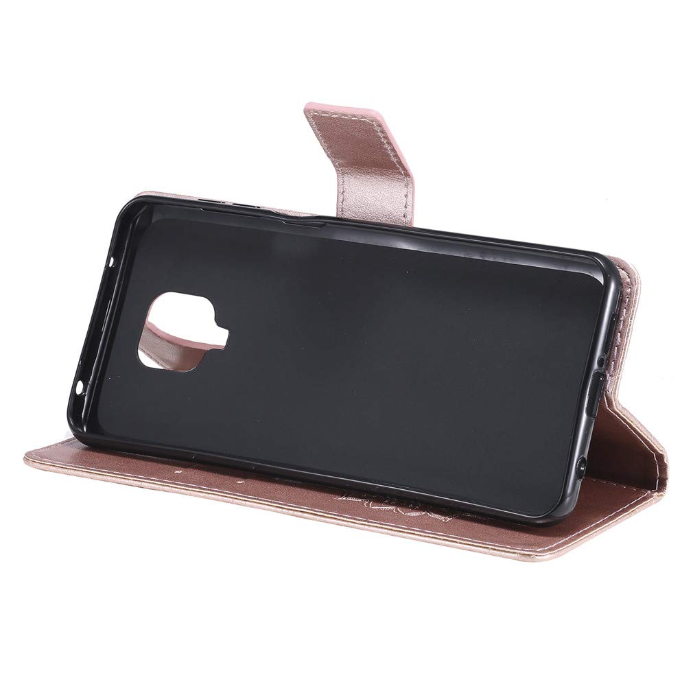 HualuBro Cover per Xiaomi Redmi Note 9, Flip Cover a Libro in Premium PU Pelle Magnetica Antiurto Case Portafoglio Custodia per Xiaomi Redmi Note 9 Cover - Rosa