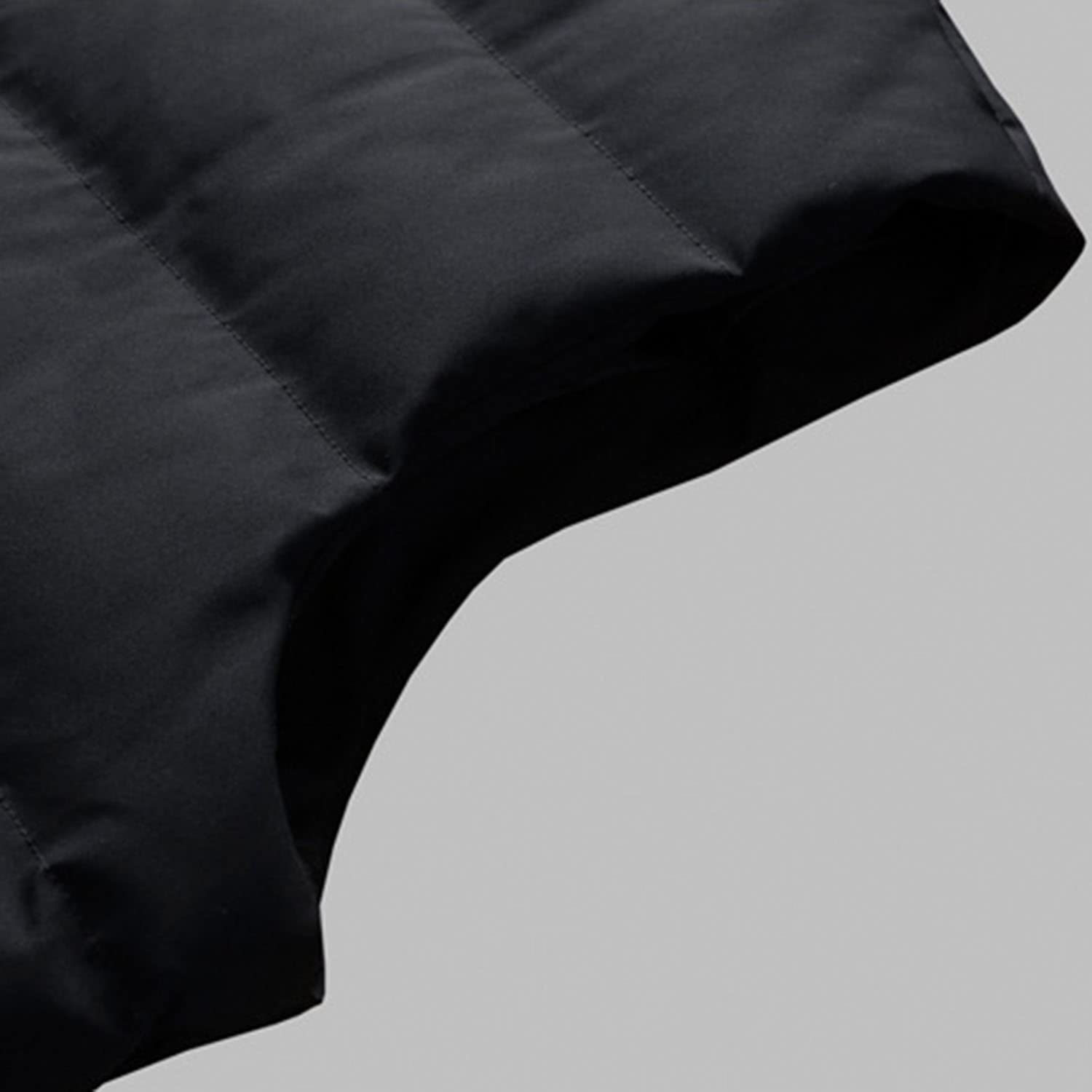Chaleco De Los Hombres Sin Mangas Cuello De Pie Abajo Chaleco Acolchado Cálido Otoño E Invierno Chaqueta Engrosada con Bolsillo De Cremallera Chaleco Viento Y Frío