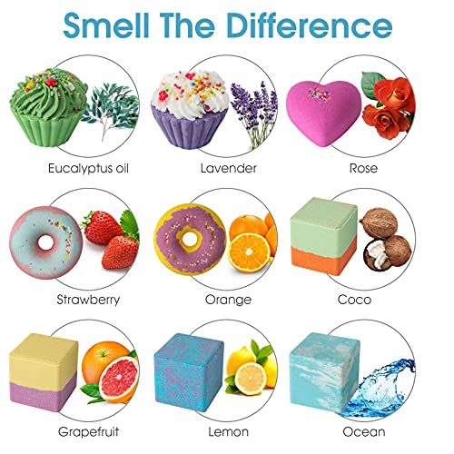 10 Bath Bombs for Kids, Bath Bomb Gift Set, Girls Bubble Bath Natural Bathbombs, Shea Butter Dry Skin Moisturize, Fizzy Spa for Her Mom Women Kid, Birthday Gifts - Image 3