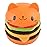 Anboor 4.5 Squishies Jumbo Slow Rising Kawaii Squishie Cat Hamburger Bread Toy