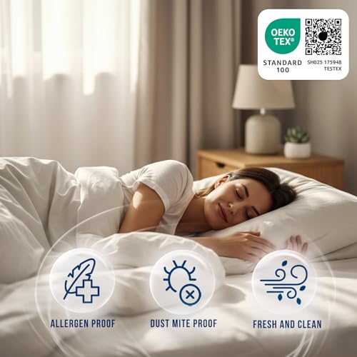 Image of Luxury King Size Tencel Waterproof Mattress Protector Deep Pocket - Premium Cooling Bed Cover Pad - Hypoallergenic & Allergy-Friendly - Oeko-Tex Certified - Ultra Soft & Breathable