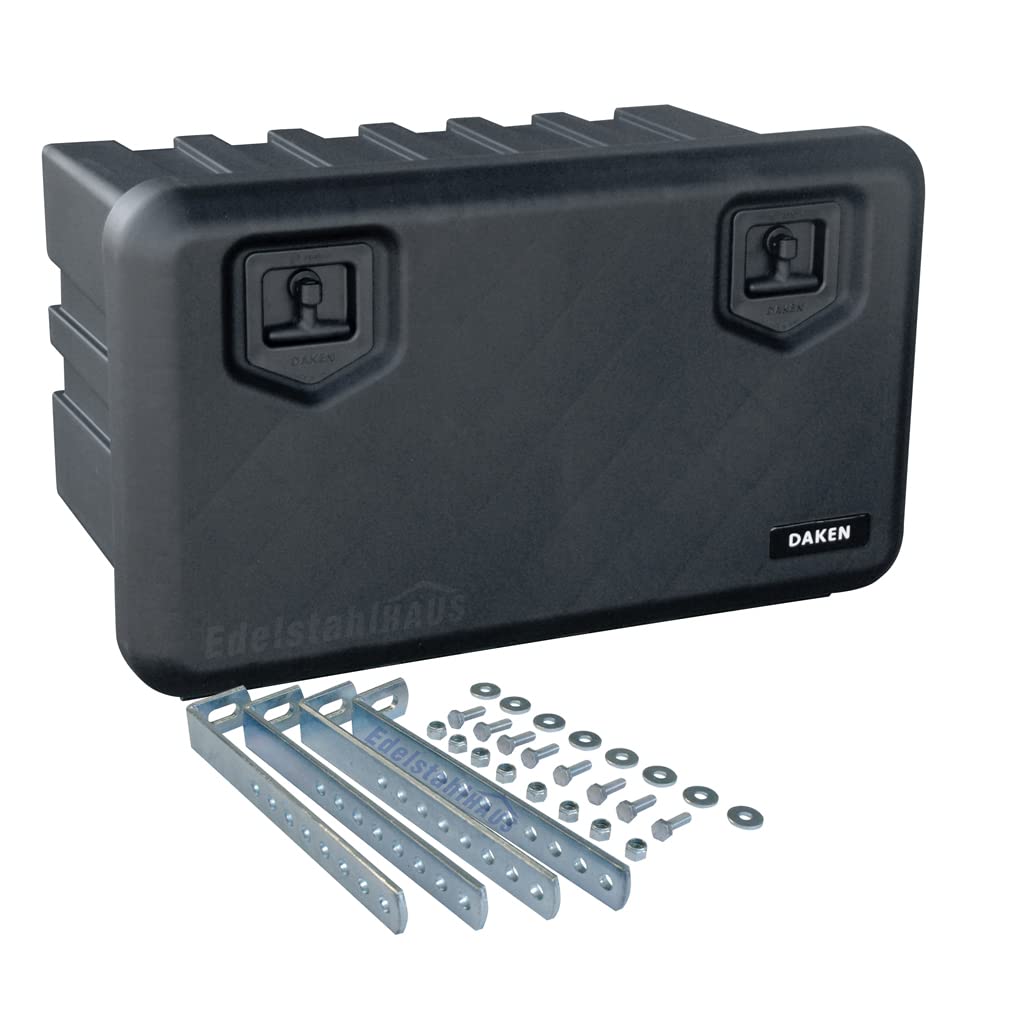 Coffre de rangement pour camion 858 x 522 x 500 mm 134 l + système de fixation Daken A130 + VH401