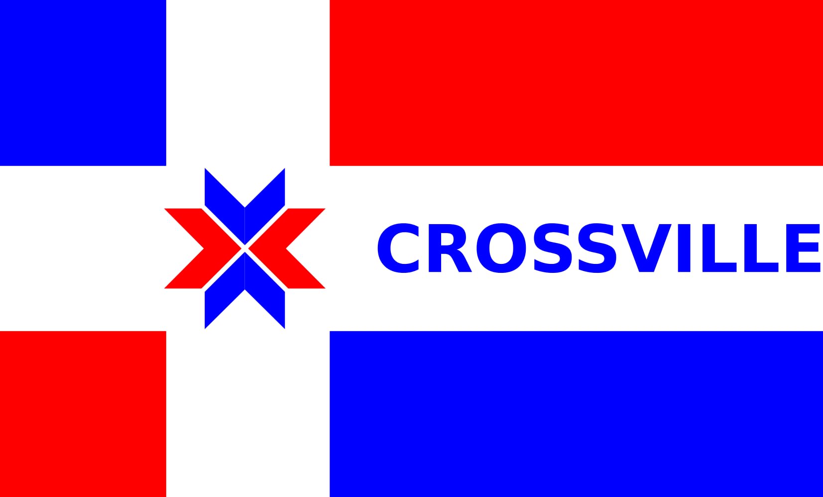 Drapeau Tennessee Crossville grand format haut de gamme aux finitions de qualité