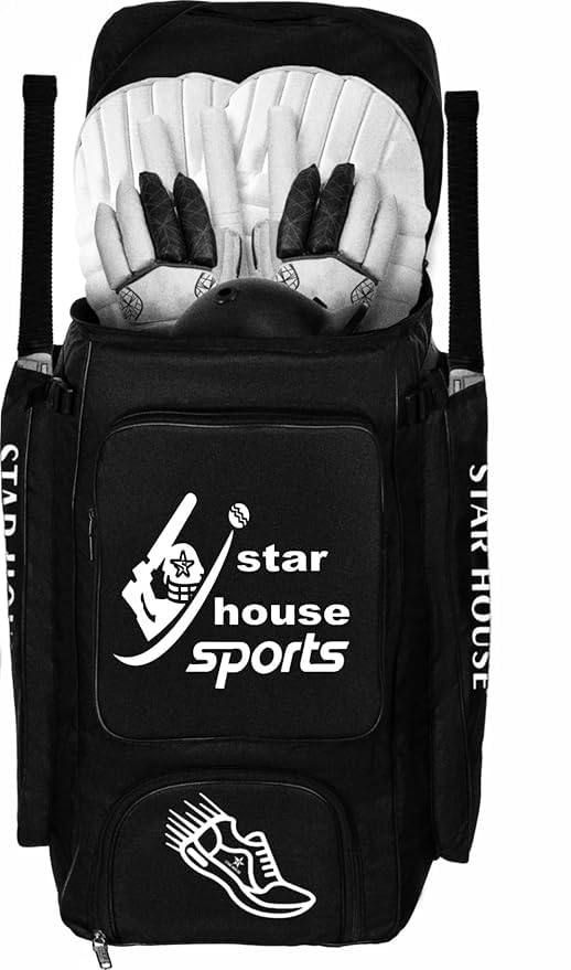 Grow wings Star House Cricket Kit Bag Code Material and Soft and Smooth Zipper (Black) (B0DD37J36L) Amazon Price History, Amazon Price Tracker