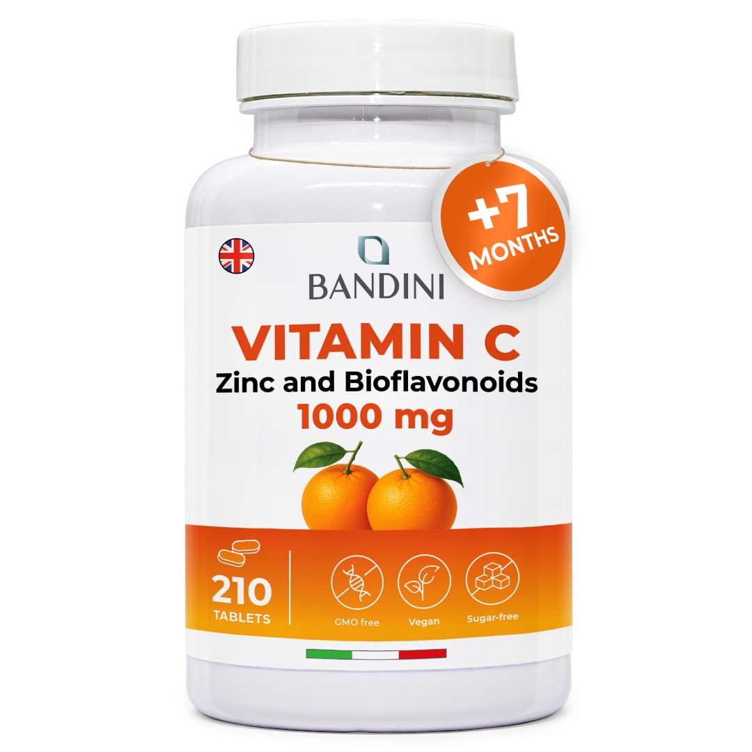 Sponsored Ad – Vitamin C 1000mg + Zinc + Bioflavonoids | 1 Tablet per Day | Supports Immune System & Reduces Fatigue | Skin, Bones, Nails, Hair | High Strength Supplement with Pure Vit C | 210 Vegan Tablets